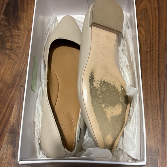 Calvin Klein Ellasandra Pointy Flats Blush - Picture 2 of 5